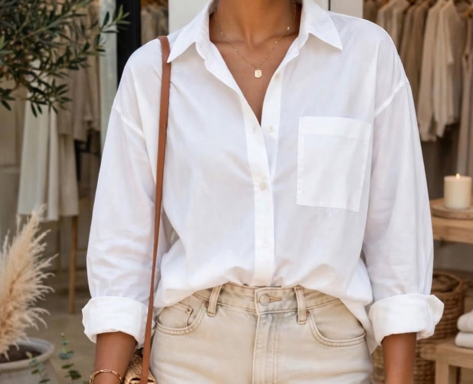 blusa blanca clasica
