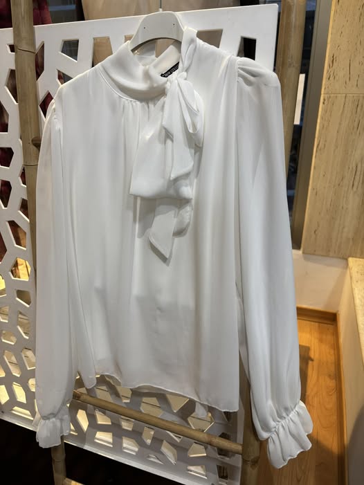 Blusa blanca lazada