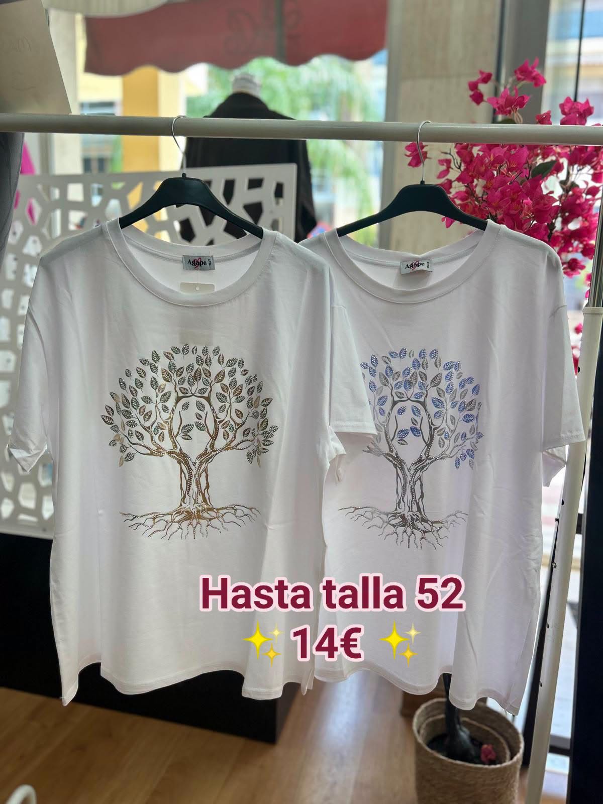 camiseta arbol vida verde