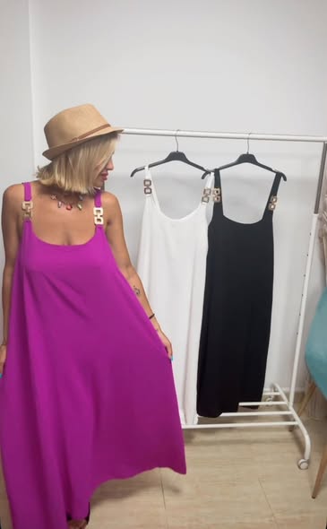 vestido arena buganvilla