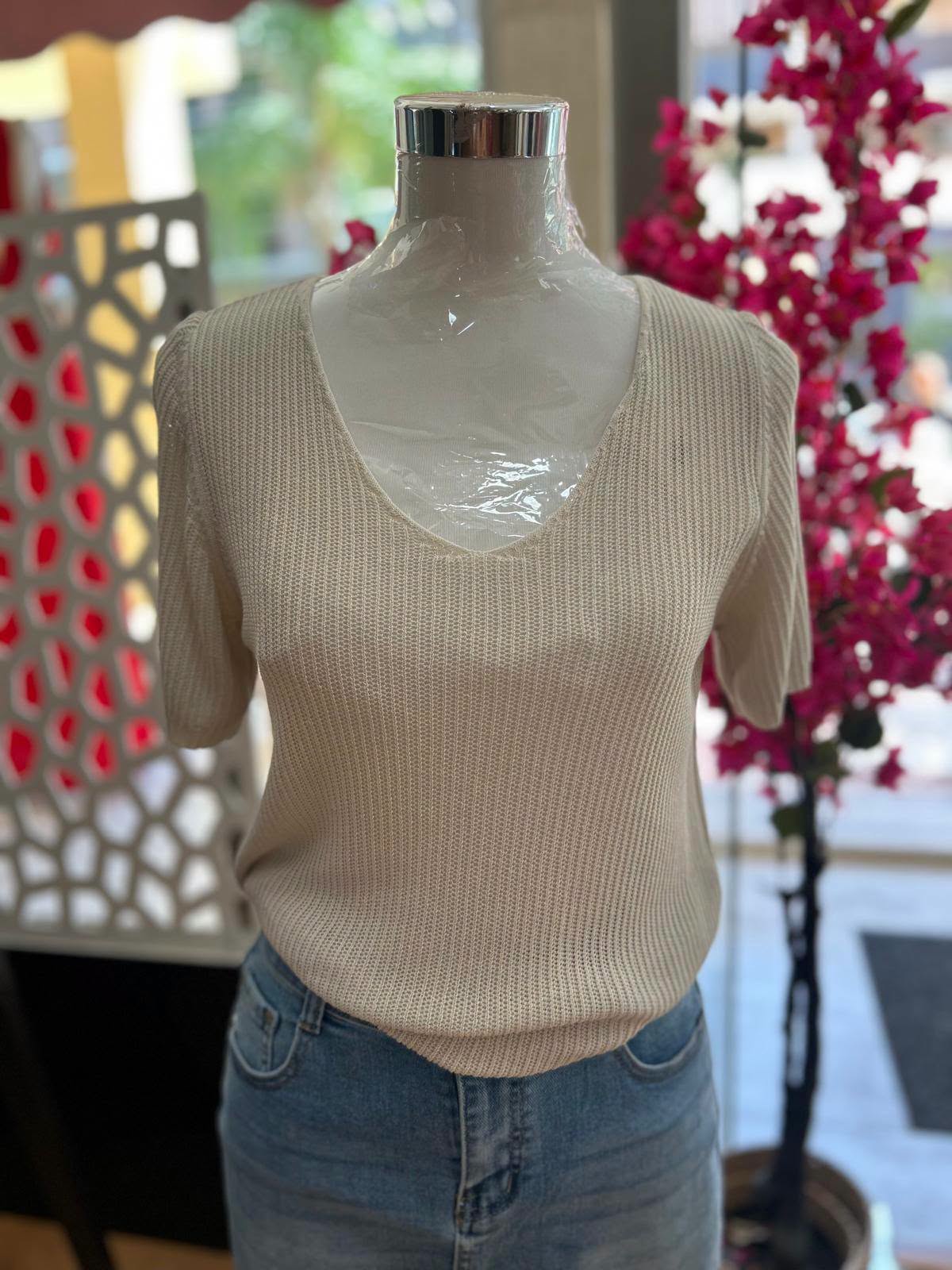 Camiseta Beige