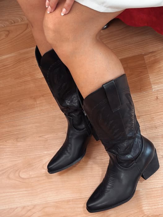 BOTA COWBOY NEGRA