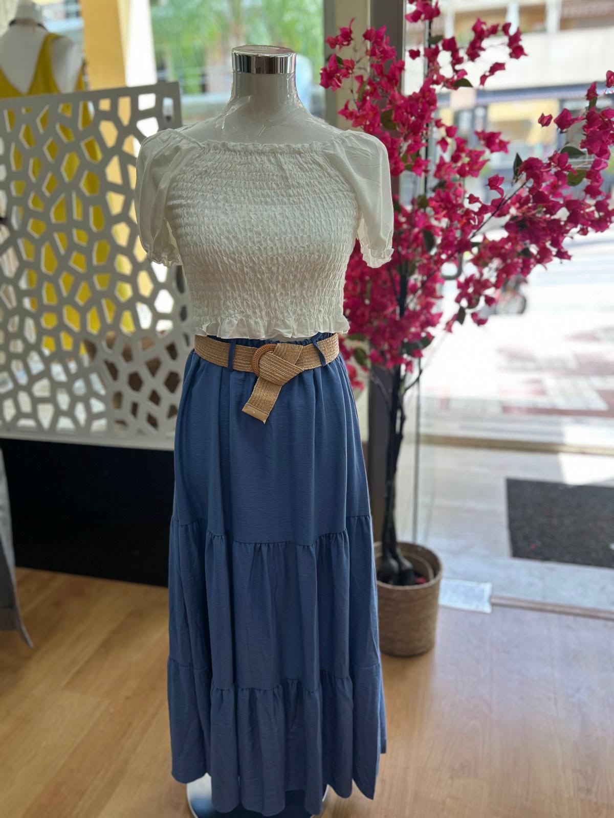 Falda azul