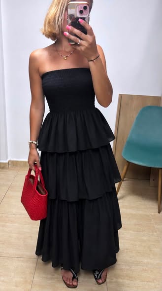 vestido volantes