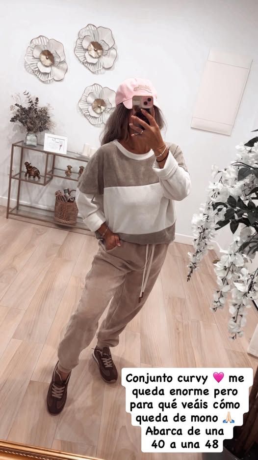 Pantalón micropana beige