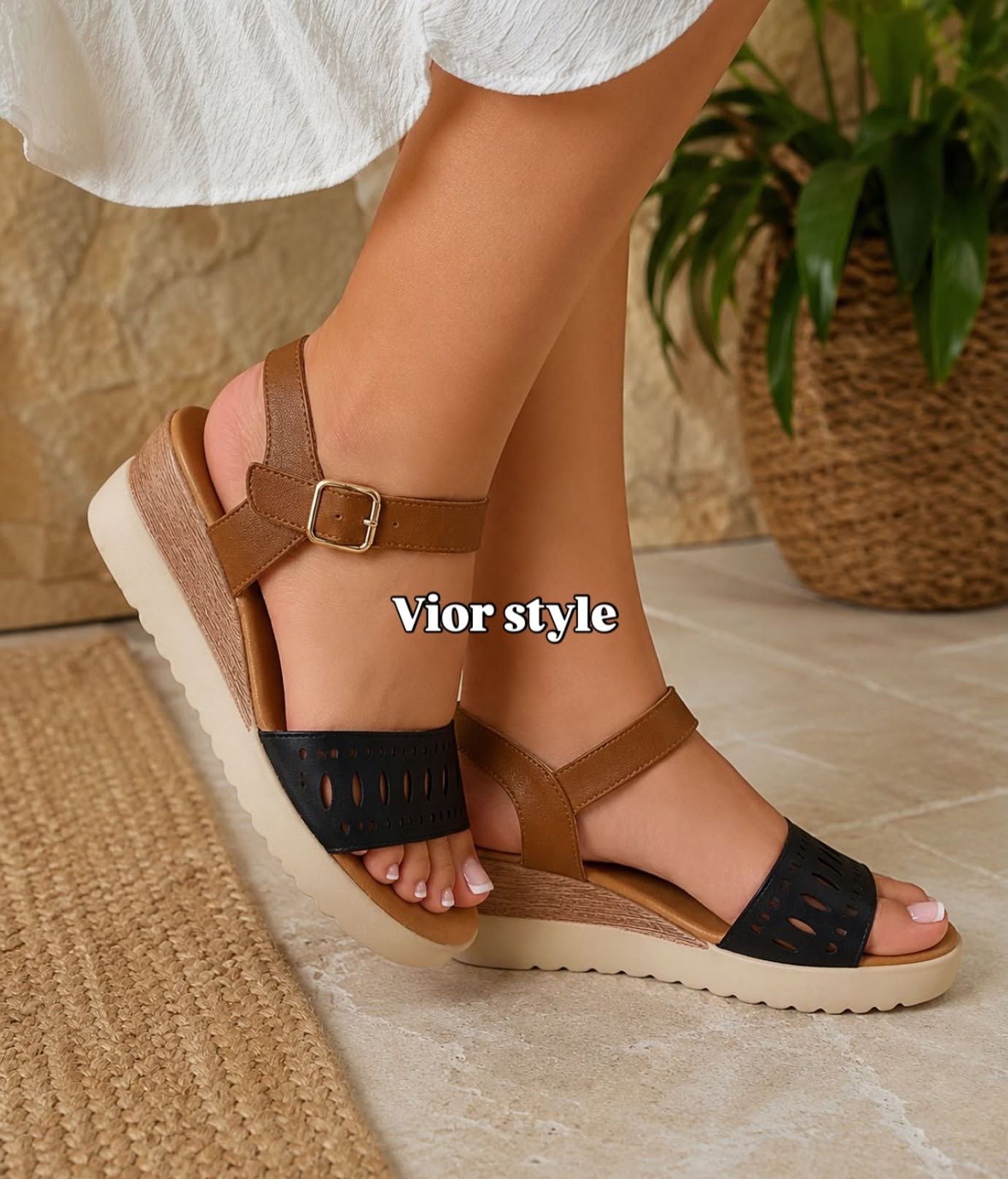 Sandalias con cuña