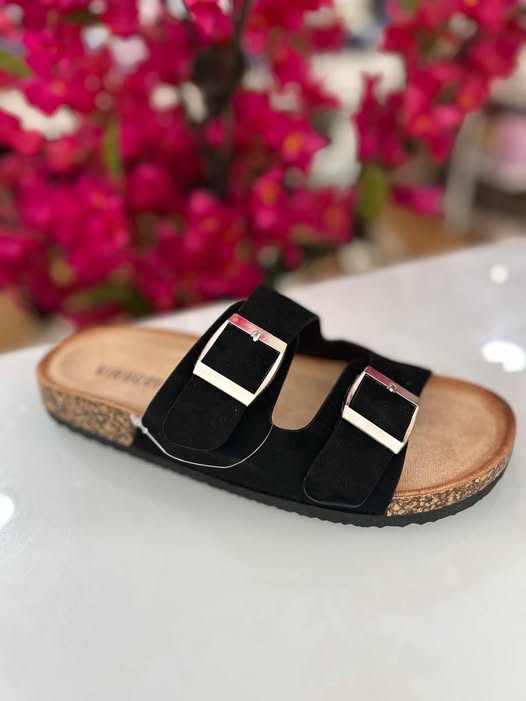 Sandalias doble billa negras