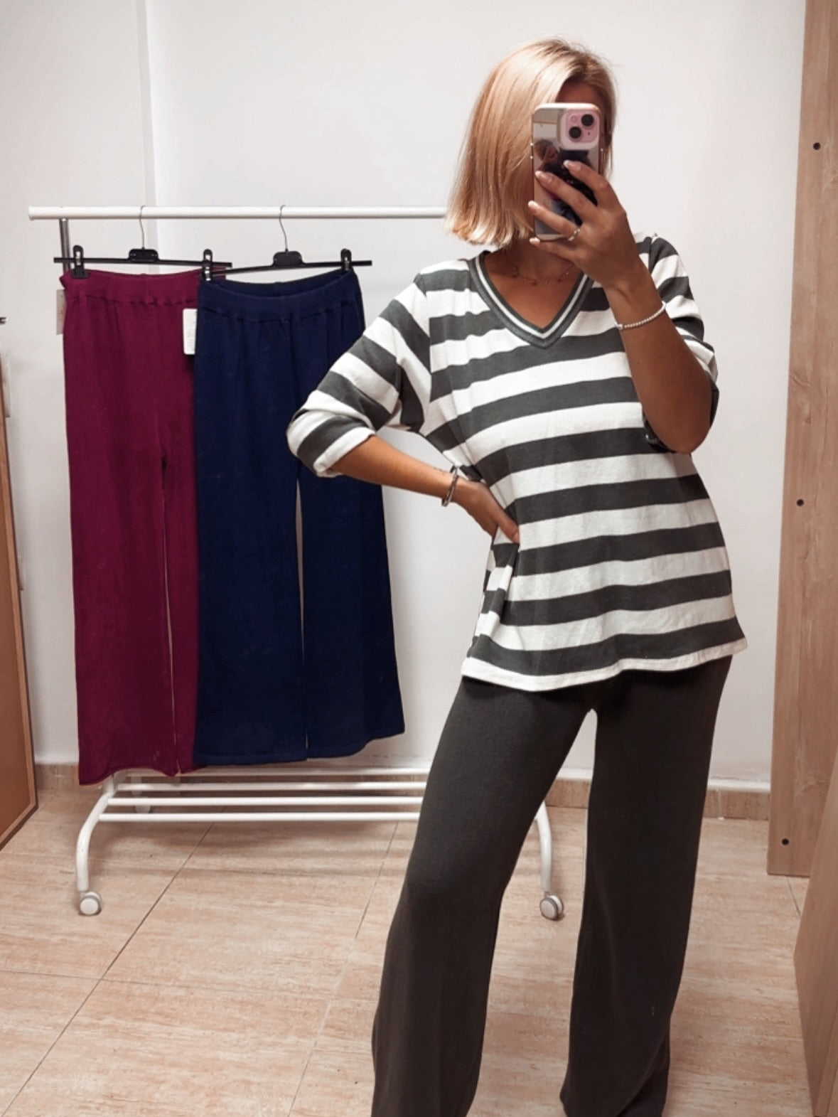 Camiseta rayas verde